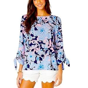 Lilly Pulitzer Langston Top in “Amore Please” S